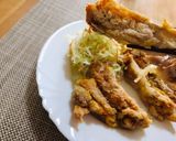 行列ができる鶏料理の名店風もも一枚揚げ作り方18写真