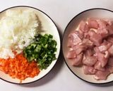 ＊チキンピラフのホワイトソースかけ＊作り方1写真