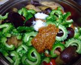 茄子とゴーヤ・トマトの肉味噌炒め☆作り方5写真