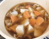 根菜たっぷりピリ辛鍋作り方4写真