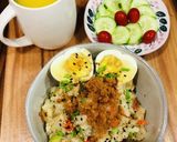 白玉粉と白米で　簡単　おこわ風ごはん♡作り方4写真