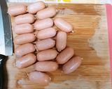 ソーセージ炒め作り方1写真