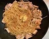 鶏肉とエリンギバター醤油ワンポットパスタ作り方3写真