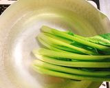 小松菜と豆苗の生姜お浸し作り方1写真