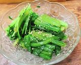 小松菜と豆苗の生姜お浸し作り方10写真