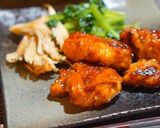 鶏肉のくわ焼き・浸し野菜添え作り方5写真