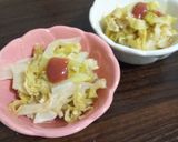 キャベツと練り梅の胡麻酢和え作り方2写真