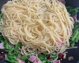 もりもりルッコラのペペロンチーノ作り方8写真