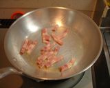チーズと卵黄のパスタ（カルボナーラ）作り方5写真