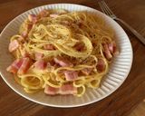 チーズと卵黄のパスタ（カルボナーラ）作り方9写真