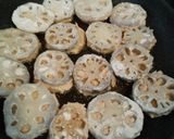秋鮭の蓮根のせ和風ハンバーグ♪作り方5写真