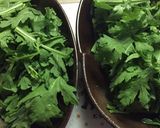 春菊舞茸ベーコンのサラダ作り方1写真