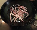 春菊舞茸ベーコンのサラダ作り方2写真
