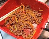フライパン１つで超簡単☆ビビンバ風丼☆作り方2写真