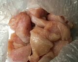 サラダ春菊と鶏胸肉のマヨチリ作り方1写真