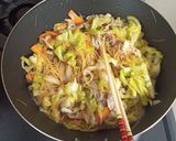ご飯が進む☆豚とキャベツのおかずビーフン作り方3写真