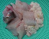 鱈と豚肉入りのキムチ鍋作り方1写真