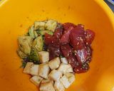 マグロとアボカドと長芋のポキ丼作り方2写真