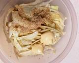 キャベツの芯の消費に☆納豆のタレマヨ和え作り方4写真