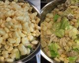 粉豆腐豚団子とキャベツの豚骨鍋スープ作り方5写真
