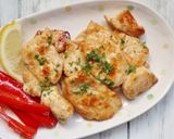 簡単！弁当に♪鶏むね肉の麺つゆバター焼き作り方5写真