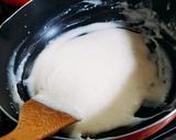 玉ねぎとソーセージのクリームパスタ作り方4写真