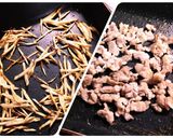 ごぼう・蓮根・人参・牛肉のきんぴら煮作り方2写真