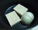 くずし高野豆腐と白菜と椎茸のミルクスープ作り方1写真