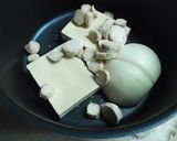 くずし高野豆腐と白菜と椎茸のミルクスープ作り方2写真