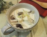 くずし高野豆腐と白菜と椎茸のミルクスープ作り方9写真