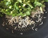 大量消費大根葉ちりめん炒め作り方1写真