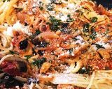 楽ちん　簡単　サバ缶トマトパスタ〜！作り方6写真