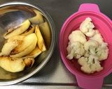りんごと豚肉の煮込み作り方1写真