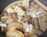 りんごと豚肉の煮込み作り方4写真