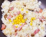 厚切りベーコンのガーリックチャーハン★作り方5写真