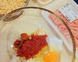 大判！梅とレンコン大葉のつくね焼き作り方3写真