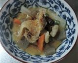 牛筋と大根ねぎの、みそ味煮込み作り方5写真