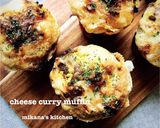 大豆粉で糖質オフ★チーズカレーマフィン作り方5写真