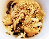 ドレッシングで簡単!鶏肉としめじの炒め物作り方7写真