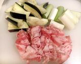 これ好き♪◆豚肉とナスと長ネギのつけそば作り方1写真