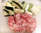 これ好き♪◆豚肉とナスと長ネギのつけそば作り方1写真