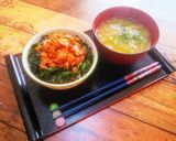 甘辛みりん醤油鮭とほうれん草の乗っけご飯作り方8写真