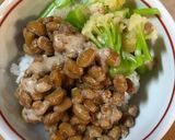 納豆とカリフローレのごまドレご飯作り方2写真