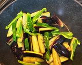 野菜たっぷり！ナスとピーマンの肉みそ炒め作り方5写真