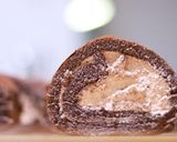 ふんわり♪チョコレートロールケーキ作り方9写真