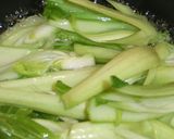 5分で⁈チンゲン菜のミルク煮作り方2写真