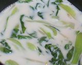 5分で⁈チンゲン菜のミルク煮作り方4写真