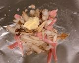 トースターで簡単！舞茸ベーコンバター焼き作り方1写真