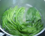 簡単!長芋とほうれん草のベーコン炒め作り方1写真
