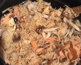 【簡単】鮭ときのこの土鍋で炊き込みご飯作り方6写真